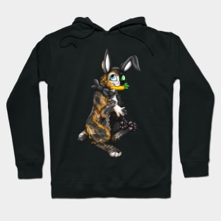 Bobtail BunnyCat: Chimera (Black) Hoodie